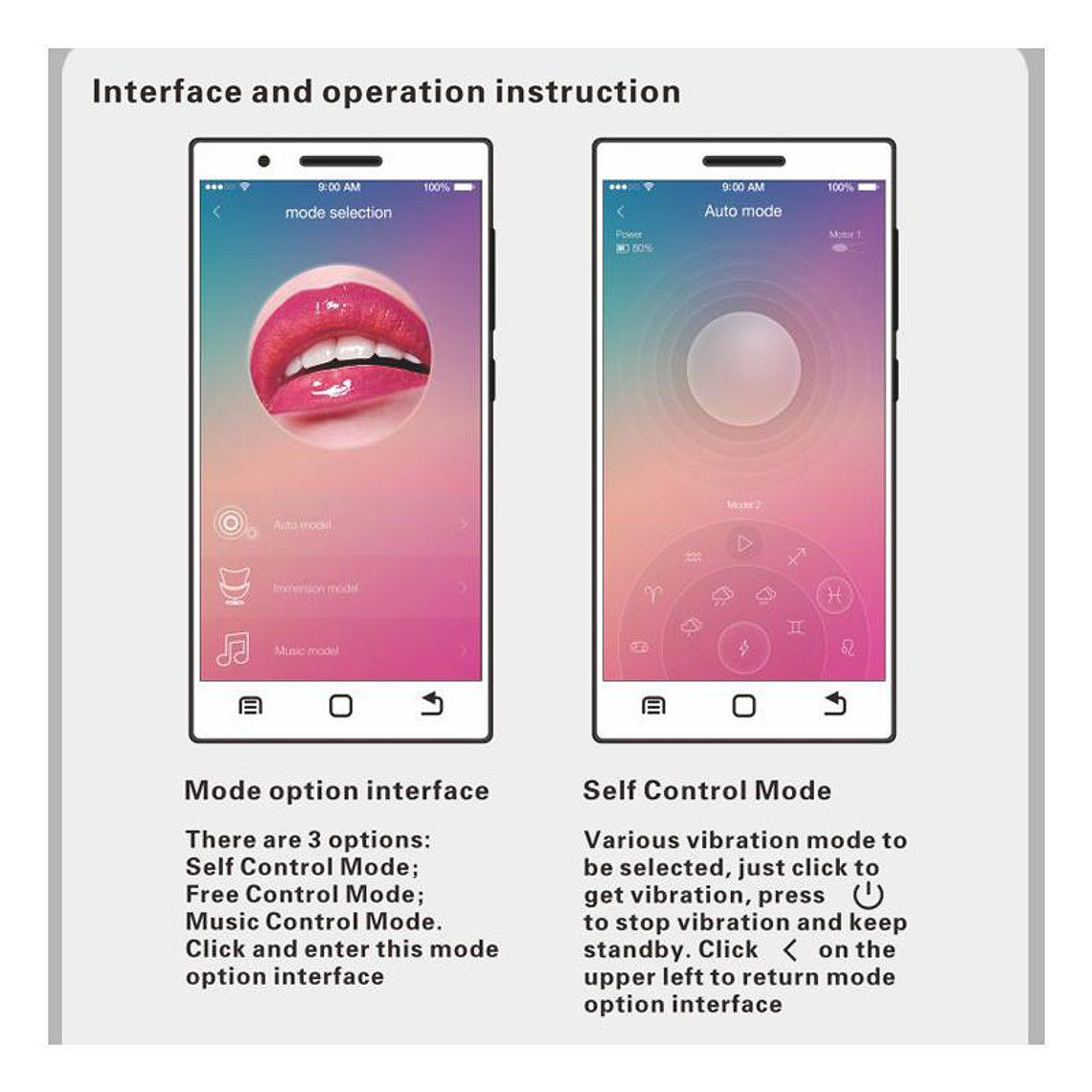 Nymph Vibrating Egg with Movil APP 10