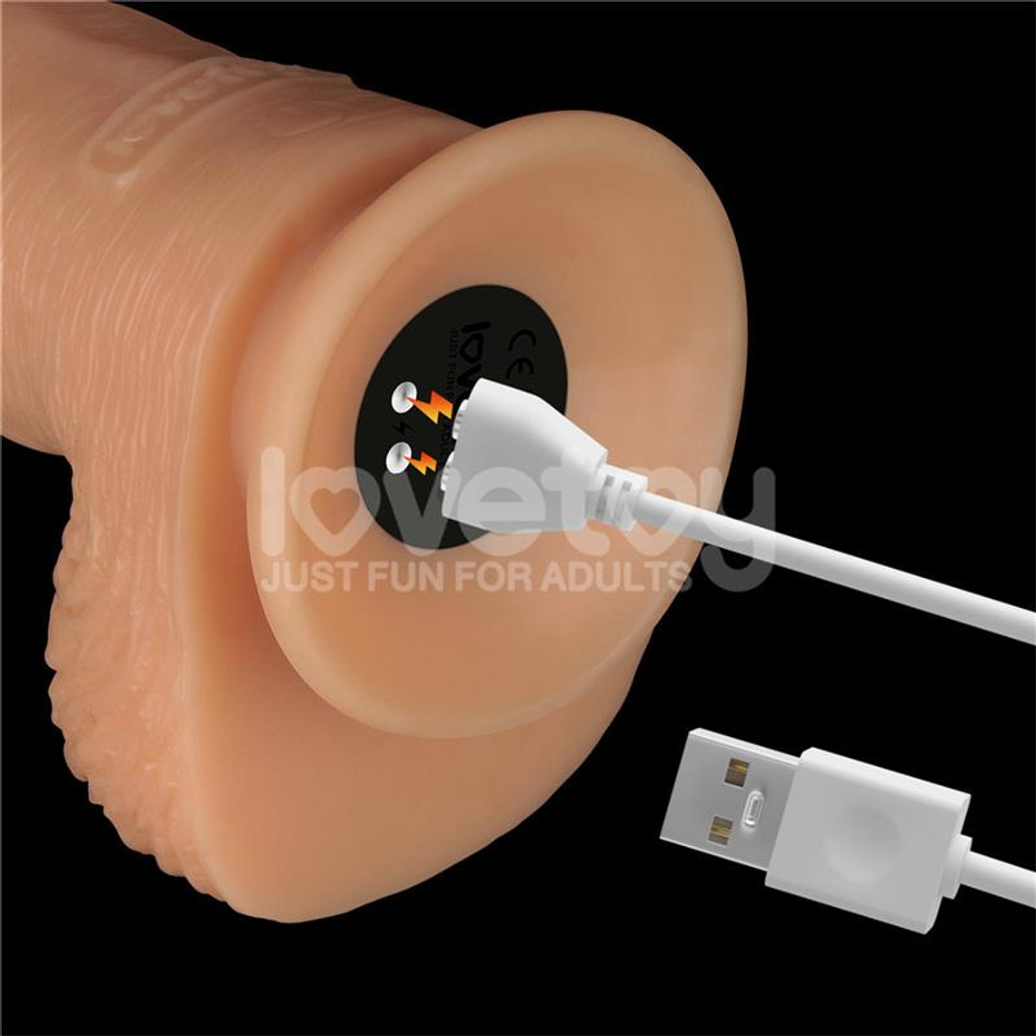 Strap On with Vibrating Dildo 9.5 19