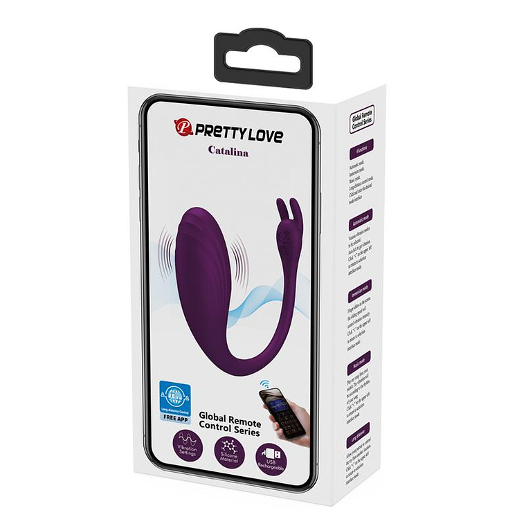 Catalina Vibrating Egg with APP Purple 21