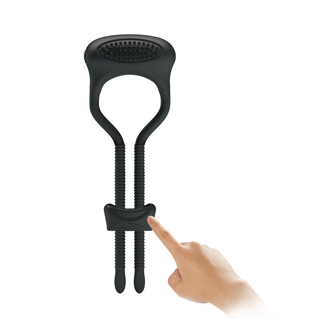 Pretty Love Vibrating Cock Ring Curitis Black 4