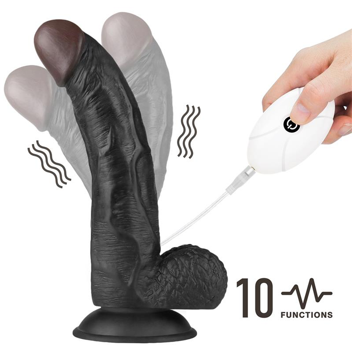 Adjustable Strap on with Dildo 8.5 10 Functions 11