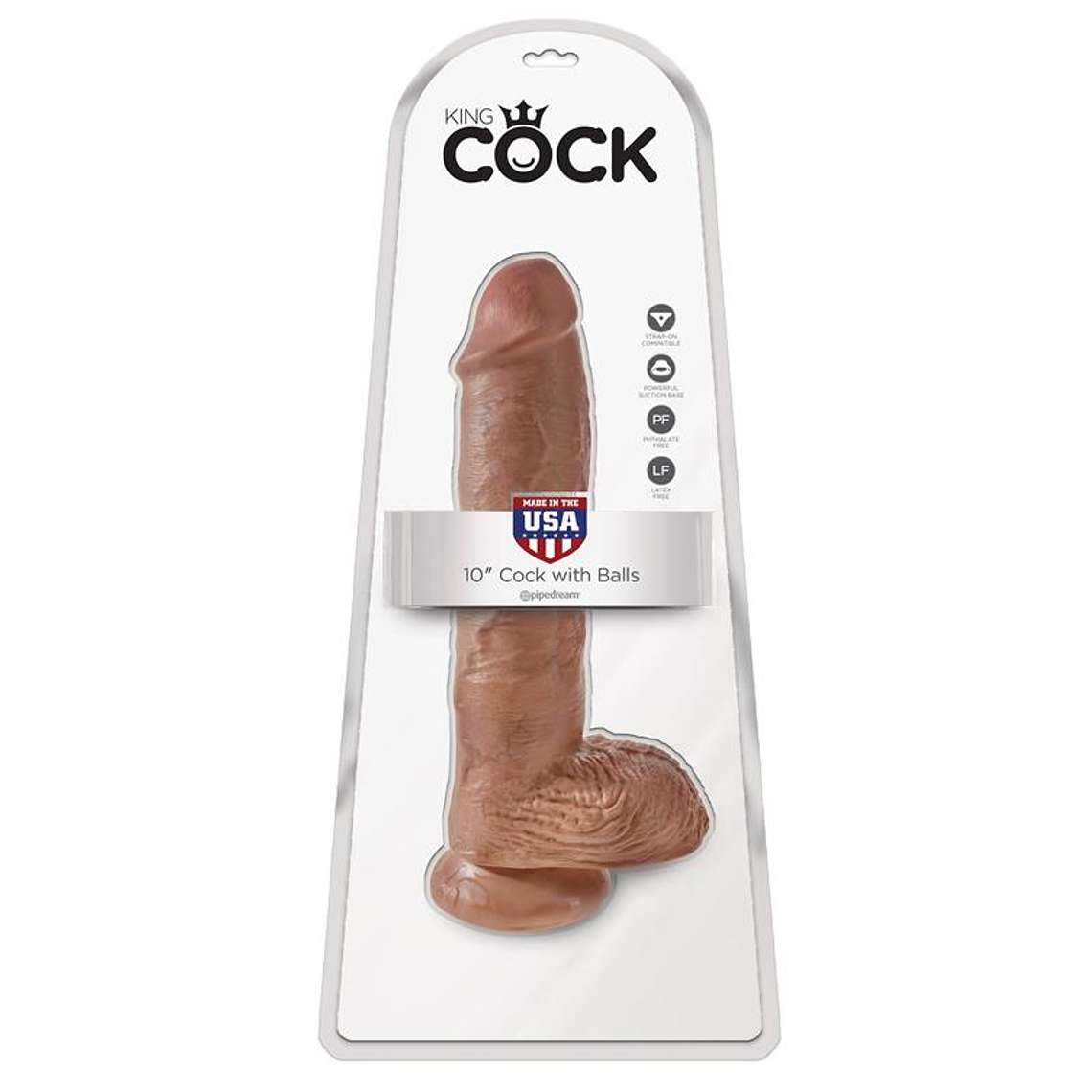 Reaslitic Dildo with Testicles 10 Tan 2