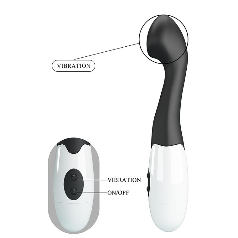 Vibrator Charles 30 functions Black 8