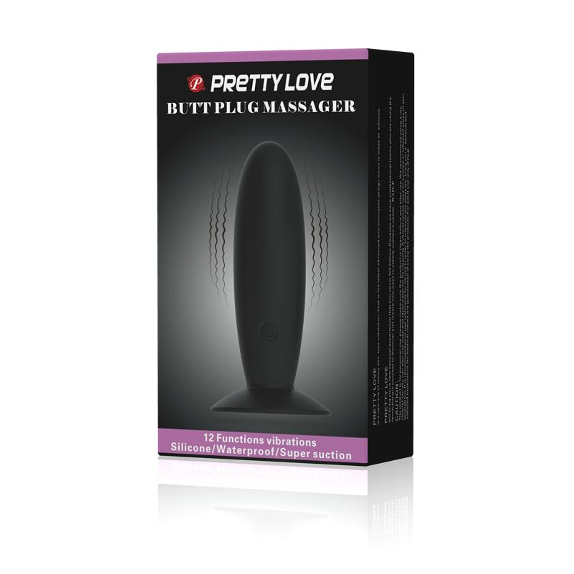 Pretty Love Vibrating Butt Plug Anal Black 9