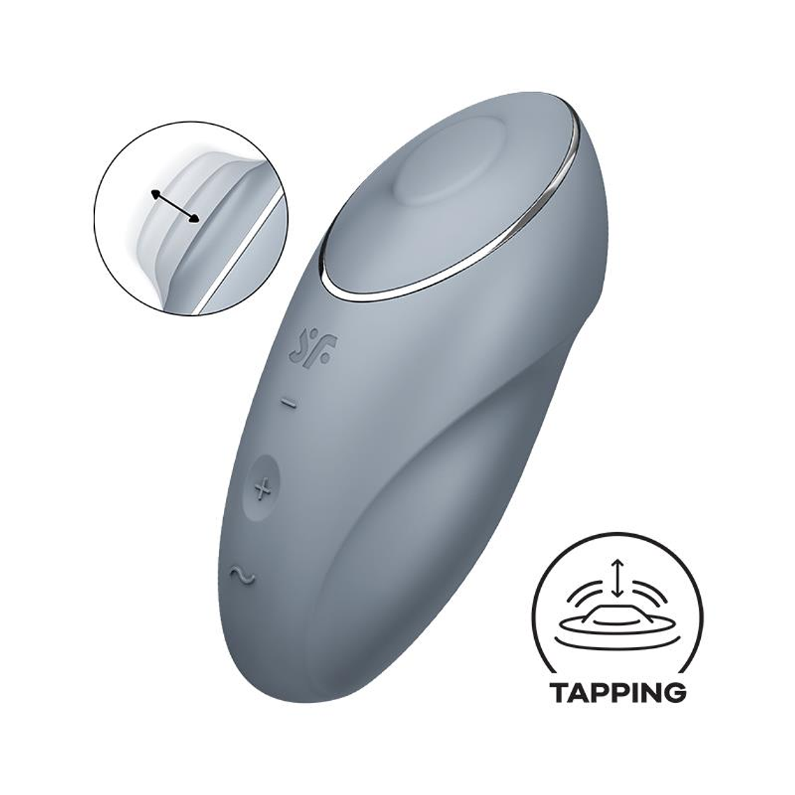 Tap and Climax 1 Vibrator and tapping Grey 1