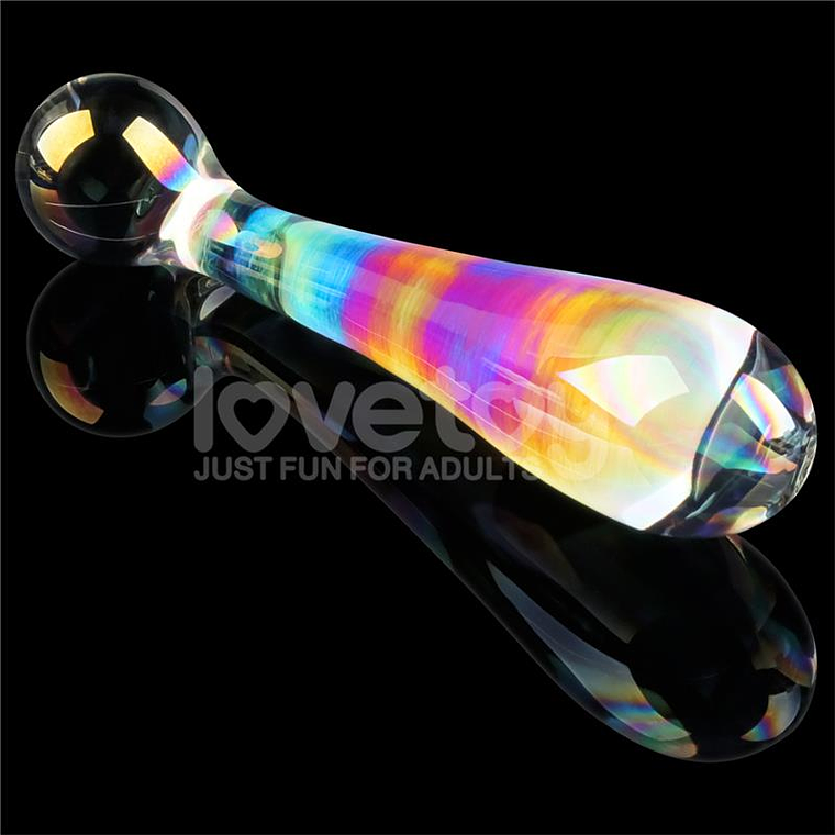 Glow in the dark Glass Dildo Twilight Gleam Alluring Arc 3