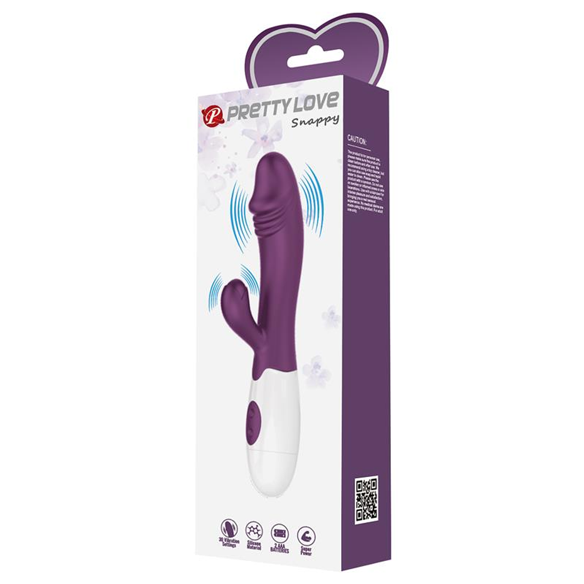 Vibrator Snappy 30 functions Purple 10
