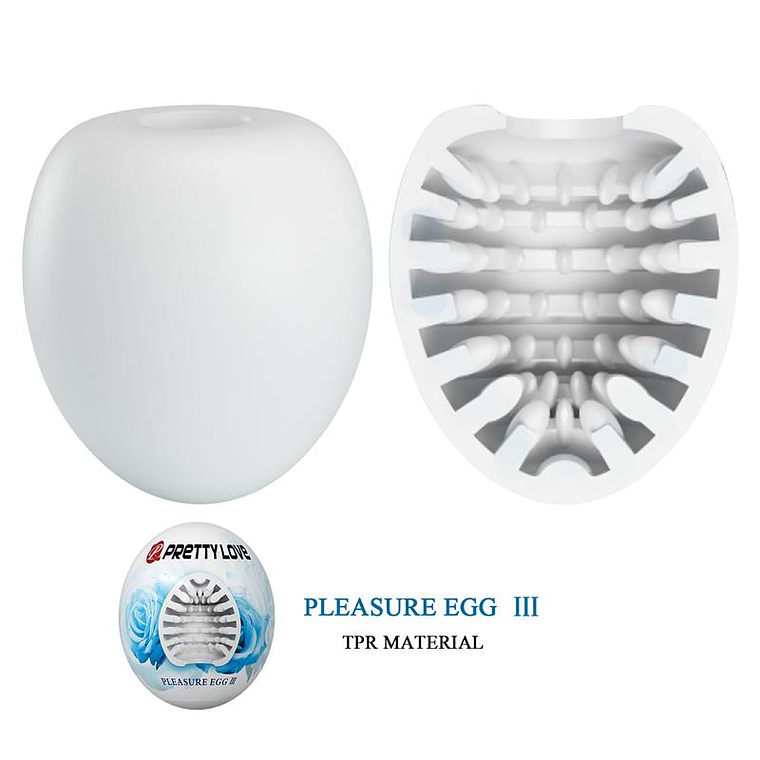 Masturbator Egg Pleasure Egg III White 1
