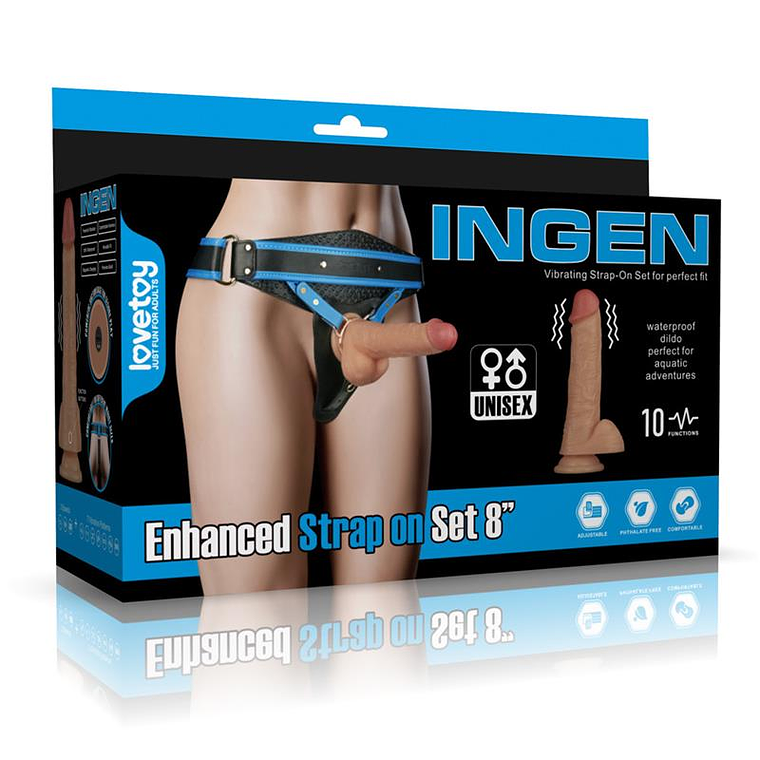 Strap On with Vibrating Dildo 8 26