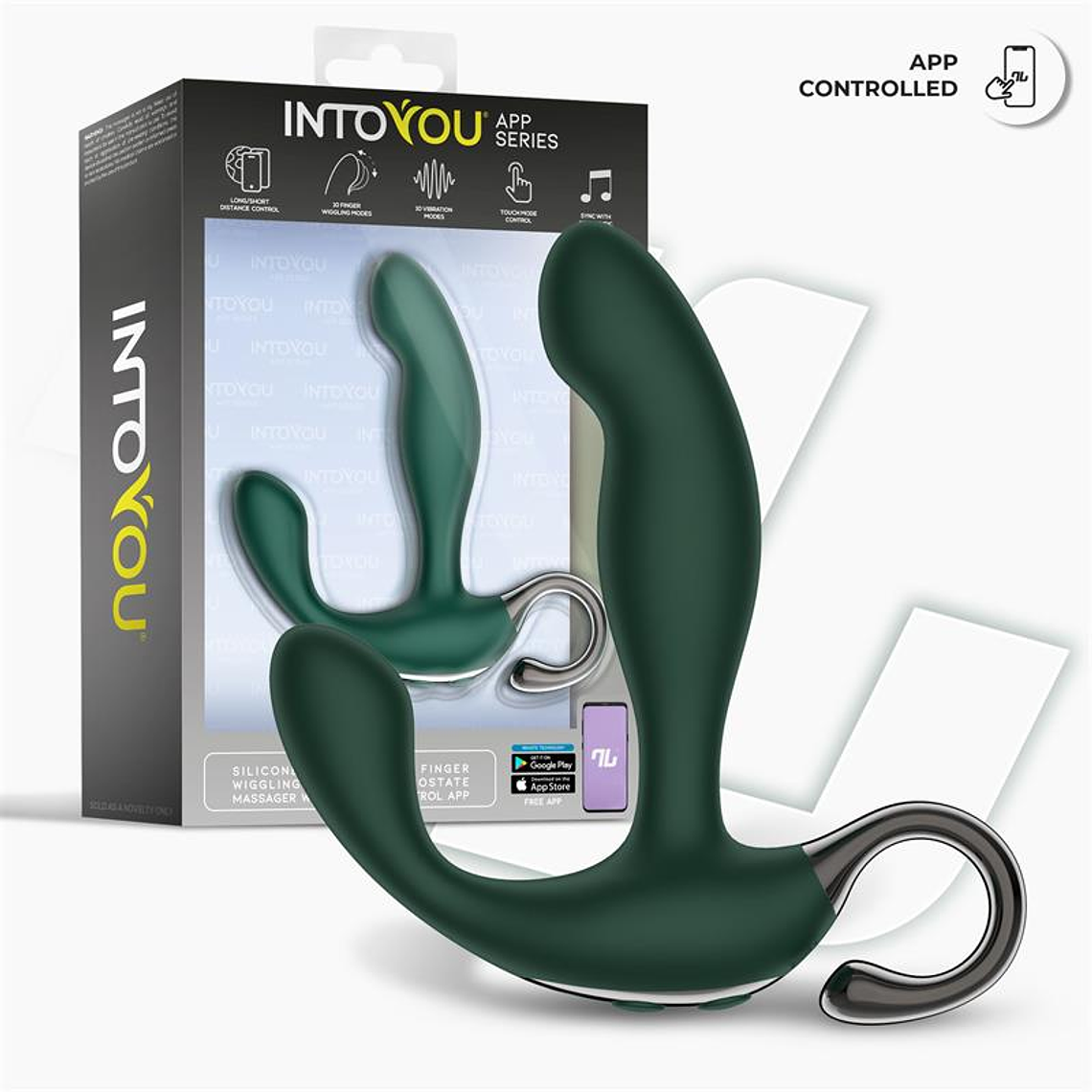 Greeny Prostate Massager with Finger Wiggling and App 2