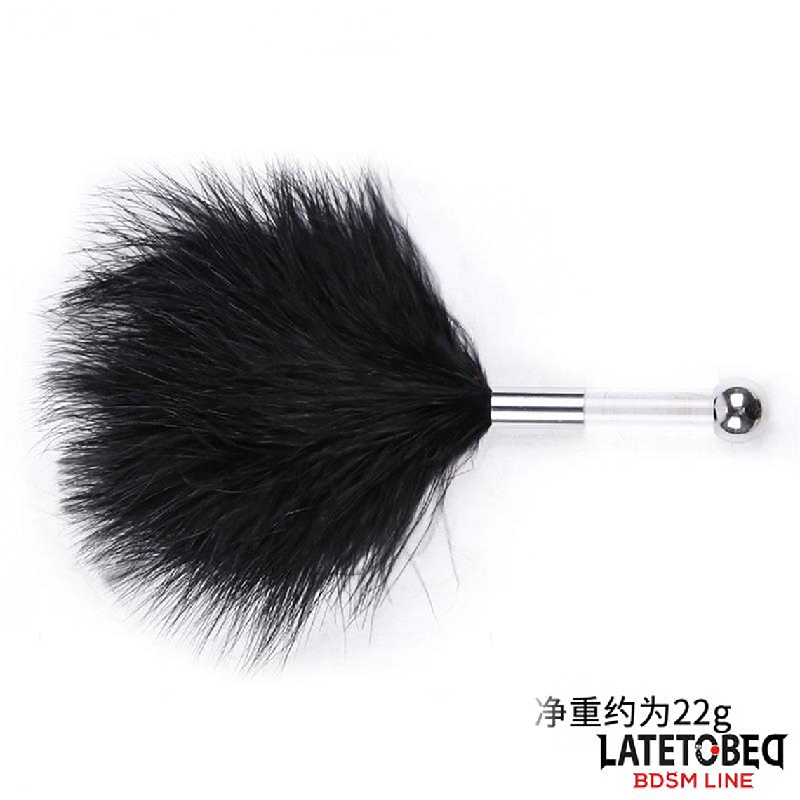Feather Tickler with Acrylic Metal Handle 3