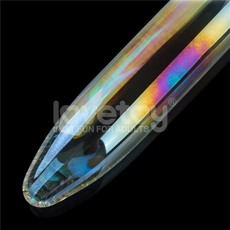 Glow in the Dark Glass Dildo Twilight Gleam Prism Glass 3