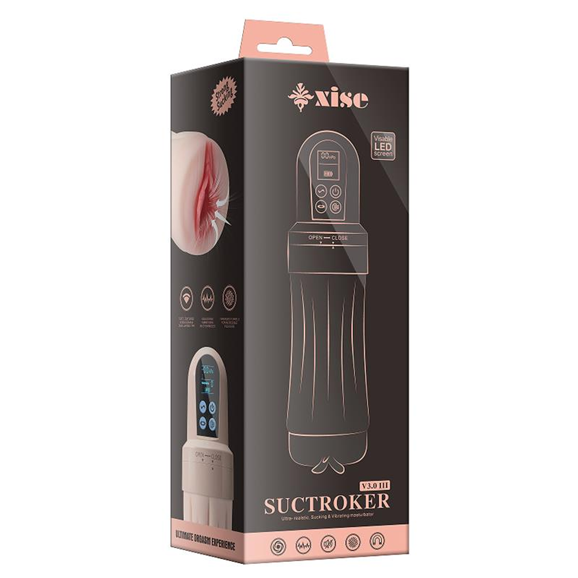 Suctroker V3.0 III Sucking Effect and Vibrating Masturbator 2