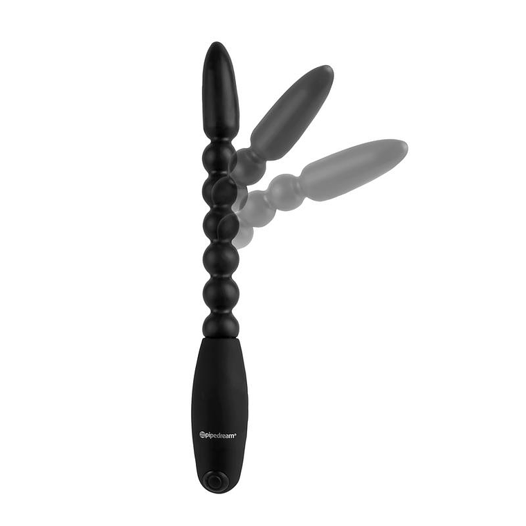 Anal Balls with Vibration Flexa Pleaser Black 2