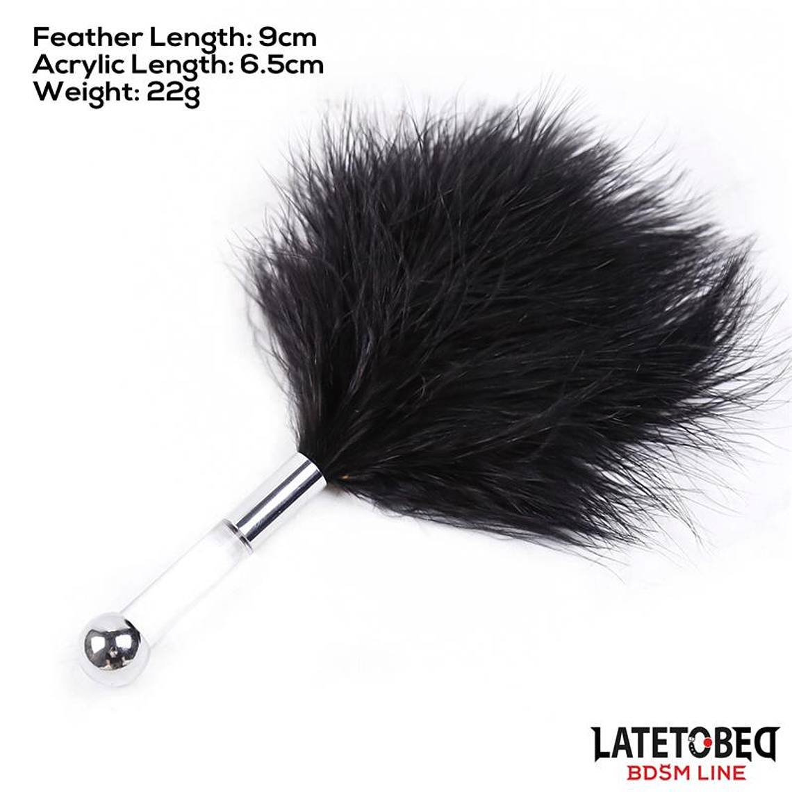 Feather Tickler with Acrylic Metal Handle 6