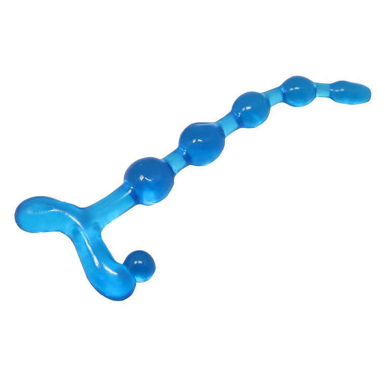 Bendy Twist Anal Beads Blue 5