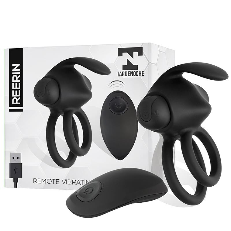 Reerin Dual Vibrating Ring USB Remote Control USB Silicone 1