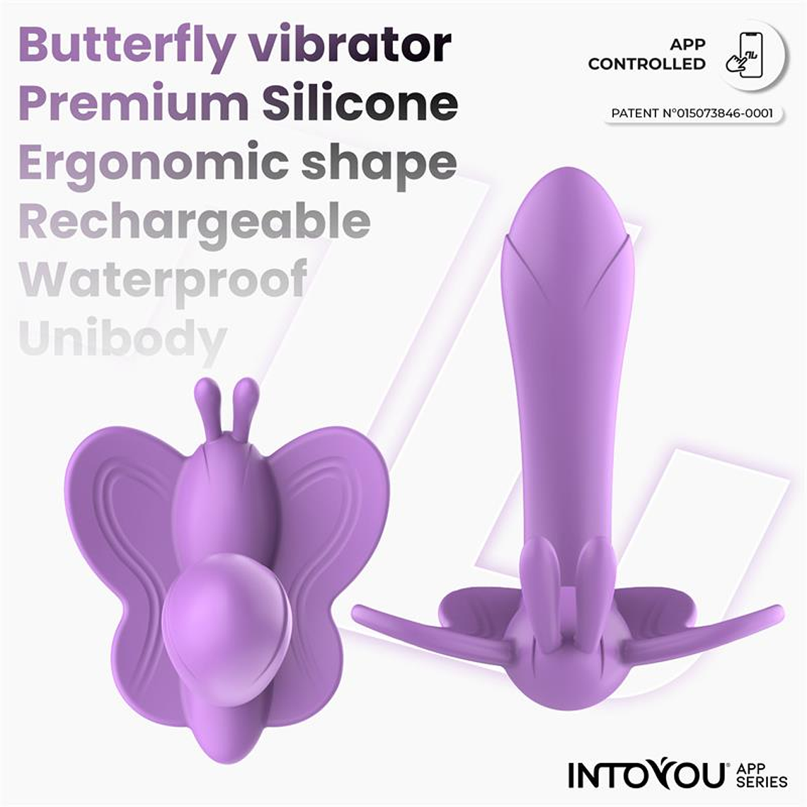 Wingy Butterfly Vibrator with App Lavender 6