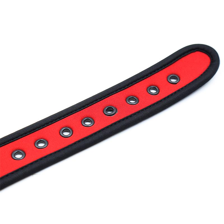 Neoprene Puppy Collar Adjustable Red 6