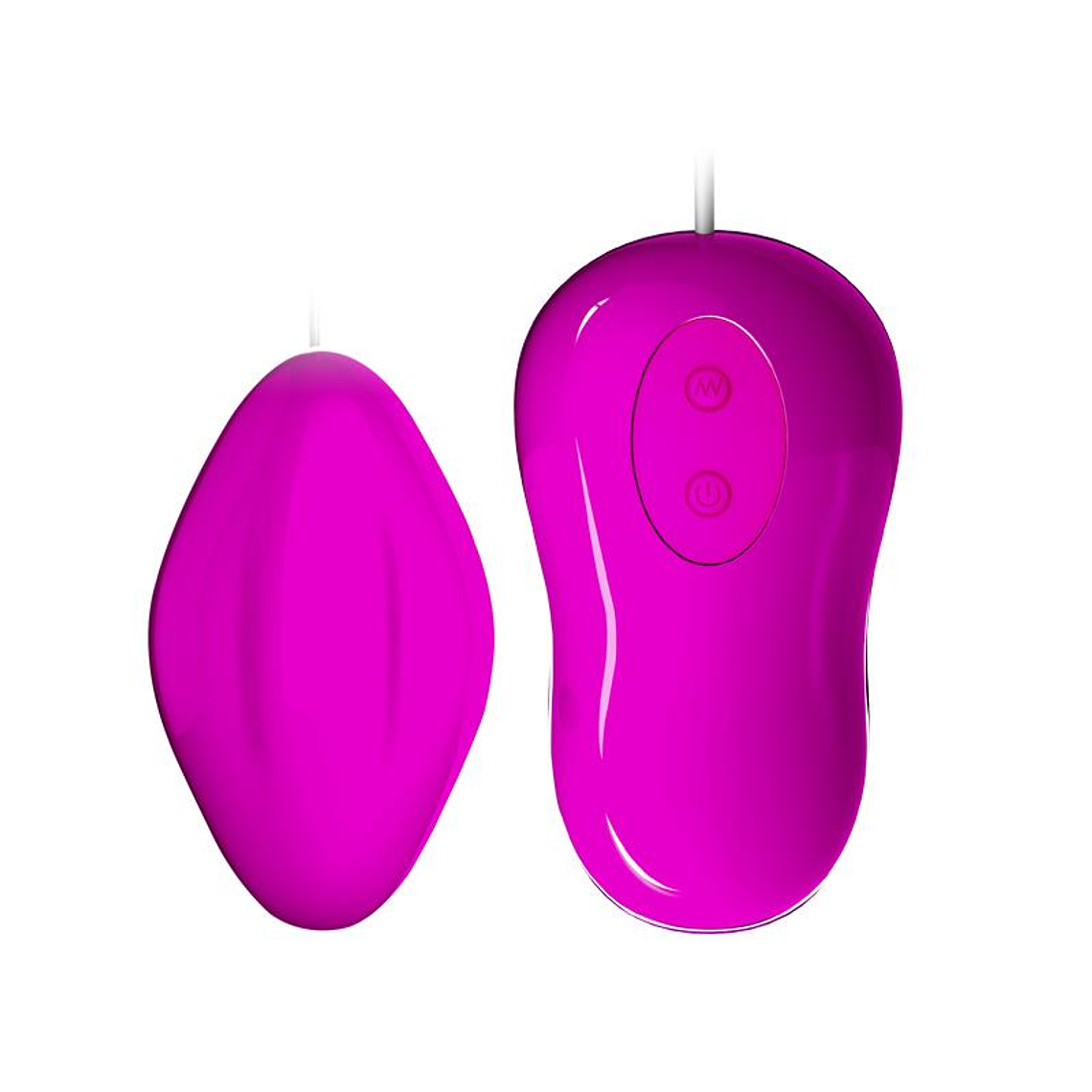 Vibrating Egg Avery Pink and White 2