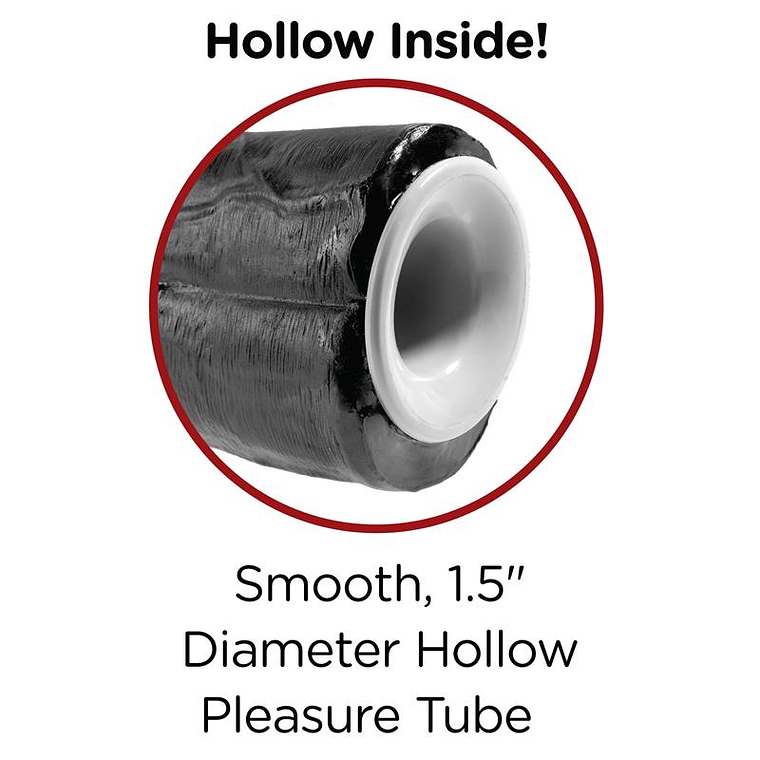 Two Cocks One Hole Hollow Strap-on Suspender 11 - Black 3