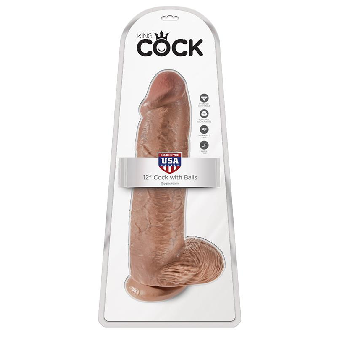 King Cock Cock with Balls 12 - Tan 2