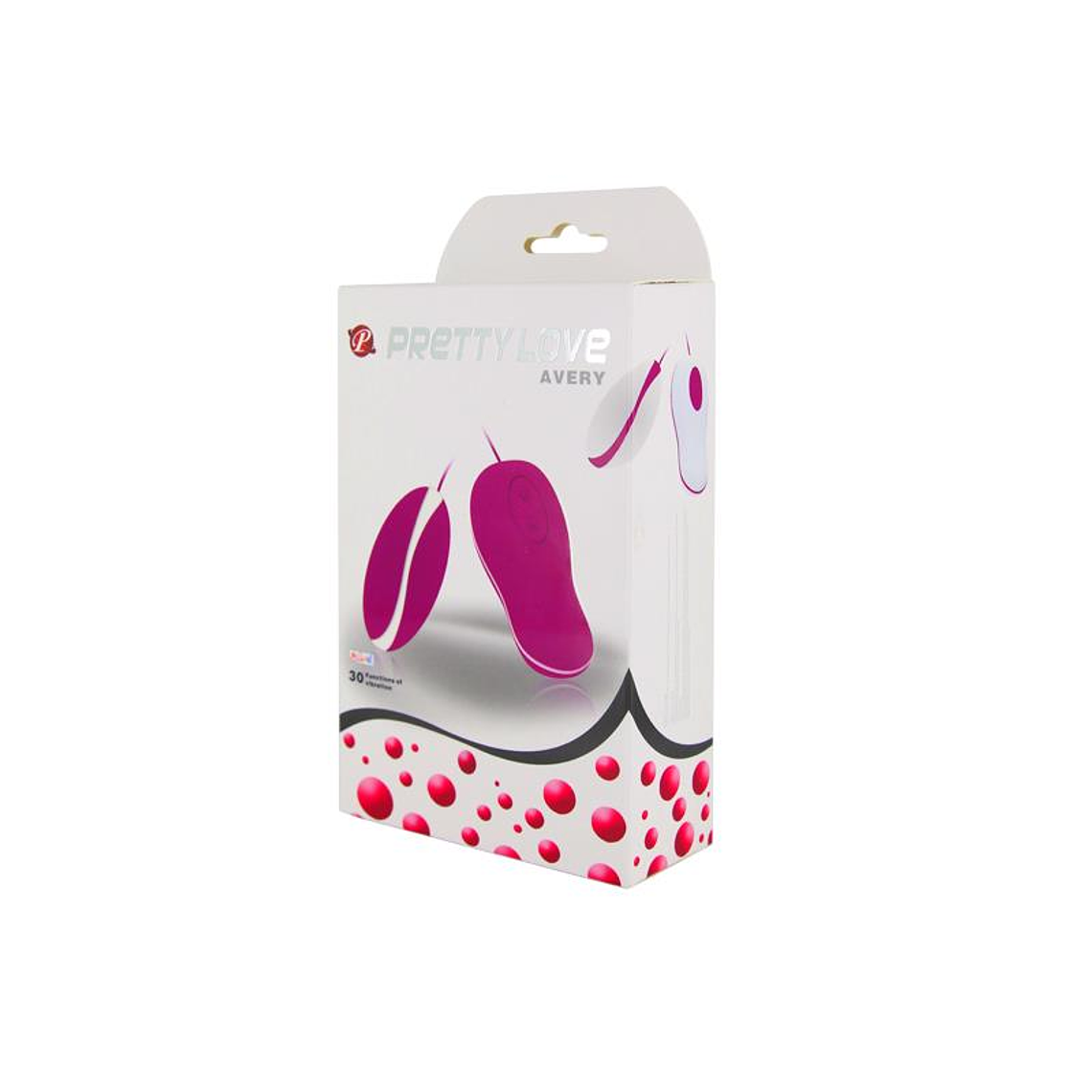 Vibrating Egg Avery Pink and White 5