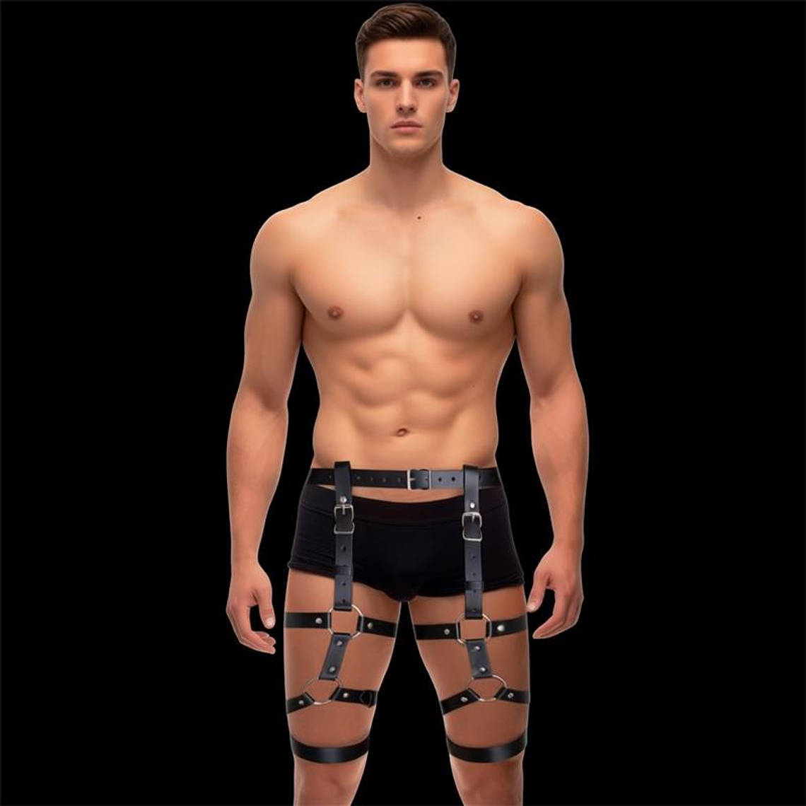 Fabian Leg and Waist Bondage Harness Adjustable 1