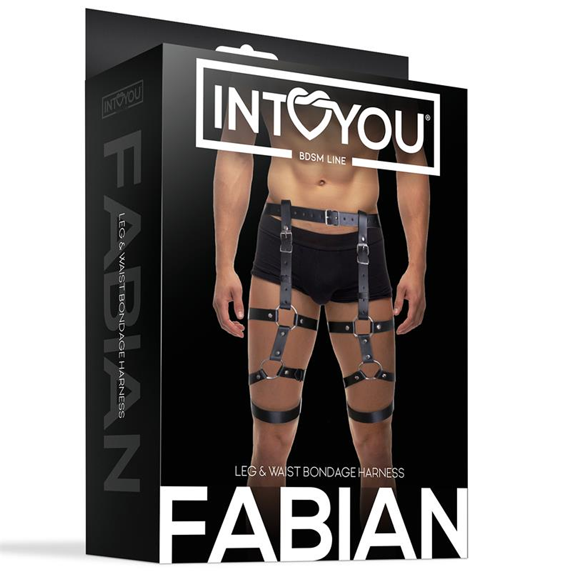 Fabian Leg and Waist Bondage Harness Adjustable 4
