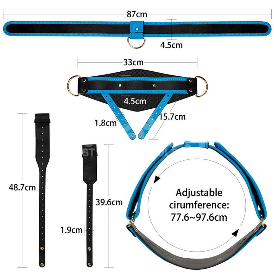 Ingen Adjustabe Strap On with Hollow Dildo 9 Enhanced Set XS/S/M 25