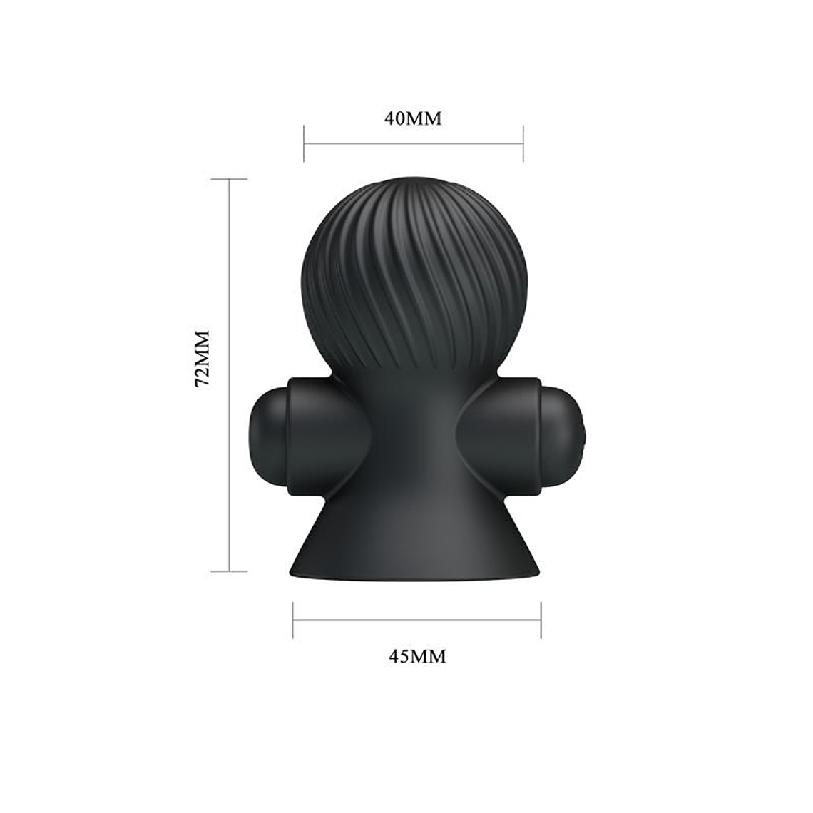 Nipple Sucker with Vibration Black 6