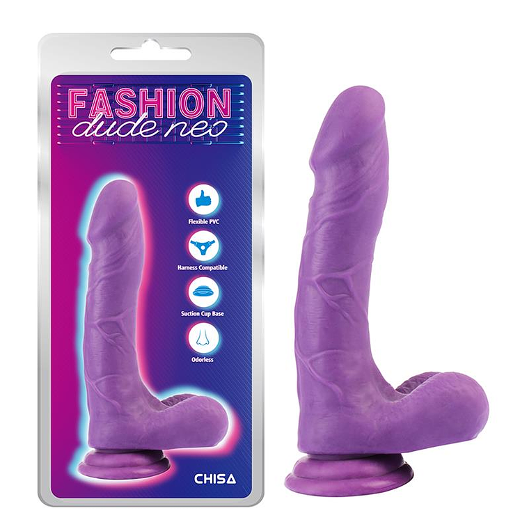 Dual Density Dildo Purple 8 5