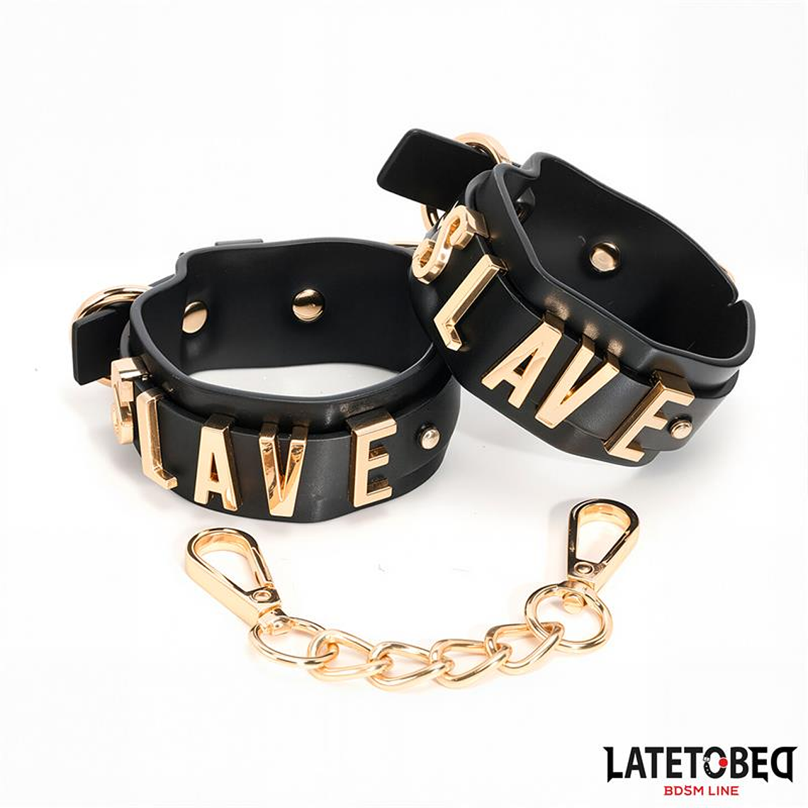SLAVE Ankle cuff with Golden Chain 1