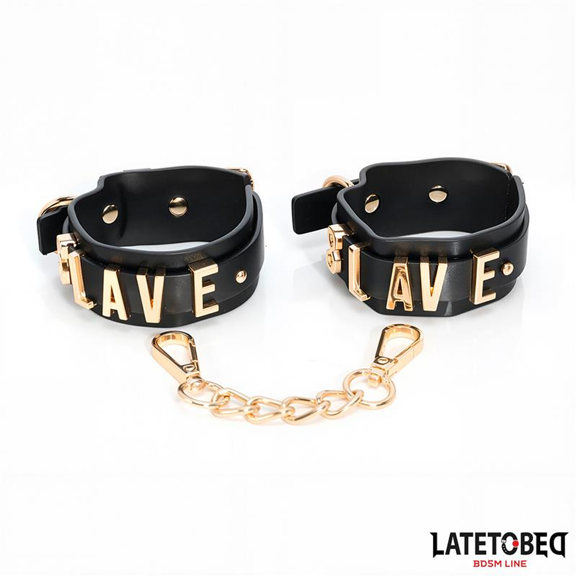 SLAVE Ankle cuff with Golden Chain 2