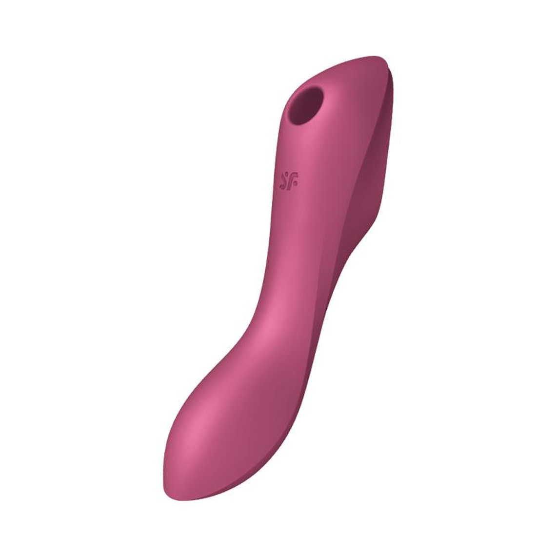 Curvy Trinity 3 Vibe and Clitoris Sucker Triple Stimulator USB Red 1
