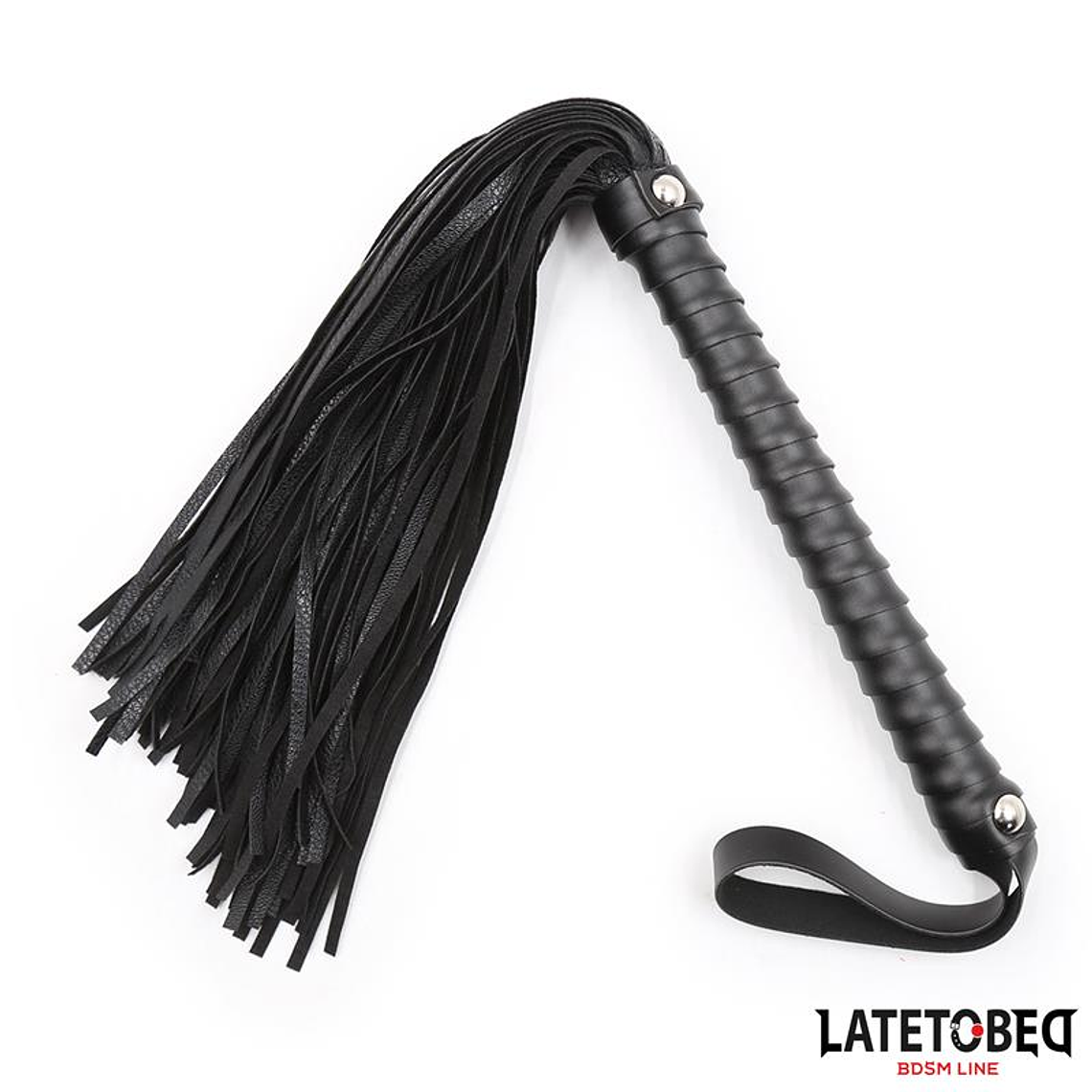 Textured Handle Flogger Black 48.5cm 1