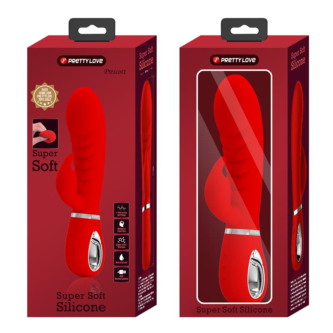 Prescott G-Spot Vibrator Red 9