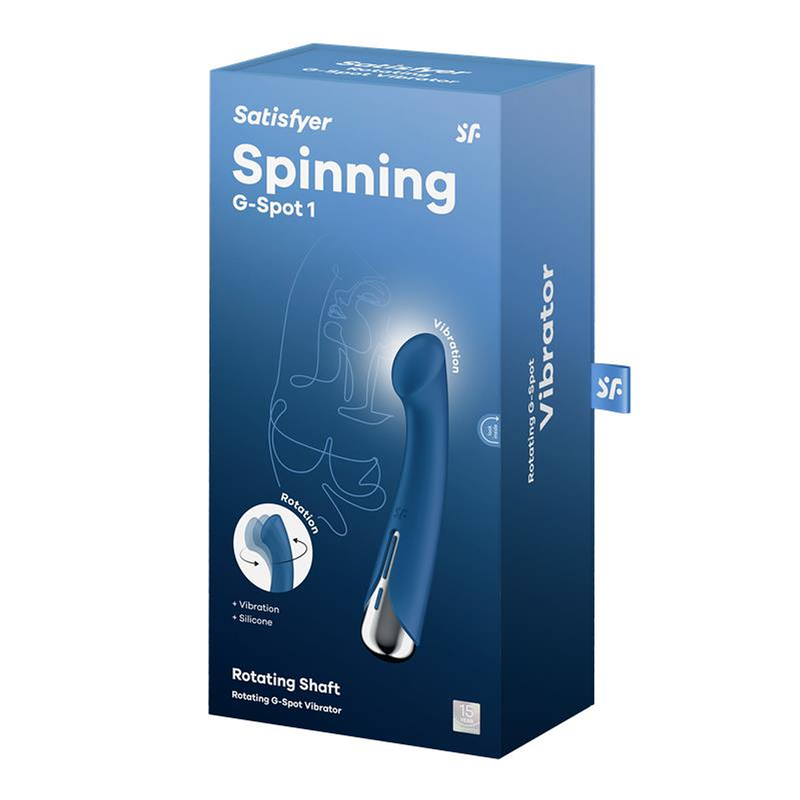 Spinning G-Spot 1 Vibe and Rotator Blue 7