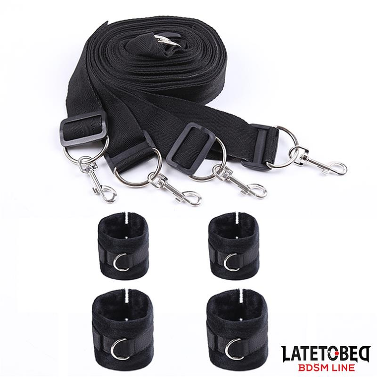 Bed Restraint Set with Adjustbable and Desmontable Cuffs 10