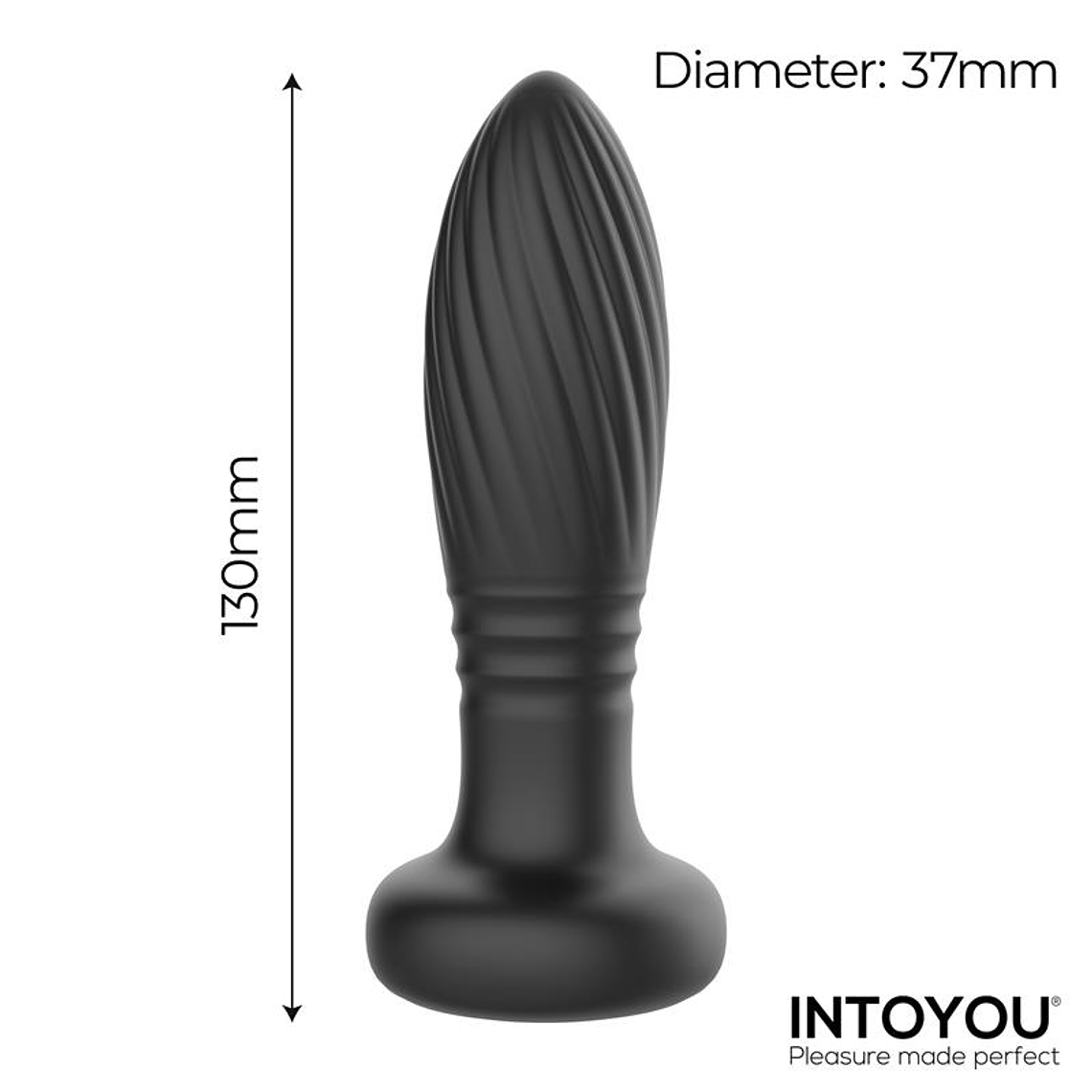 Tainy Thrusting Led Lighted Anal Plug with Remote Control 8