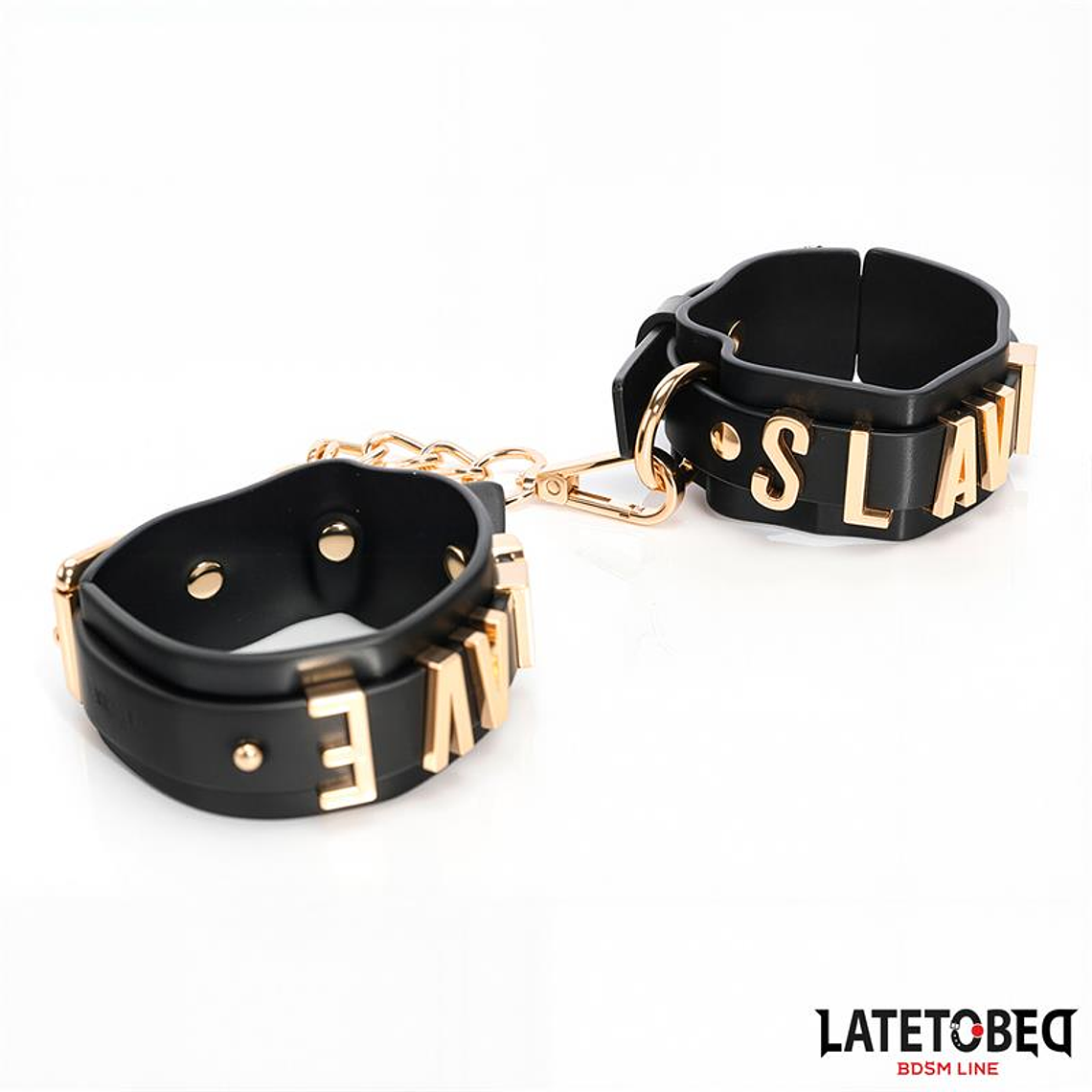 SLAVE Ankle cuff with Golden Chain 9