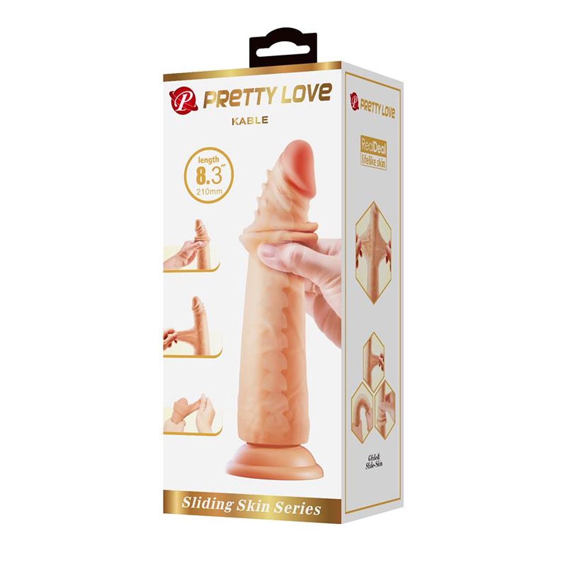 Kable Sliding Skin Realistic Dildo 8.3 - 21 cm 8