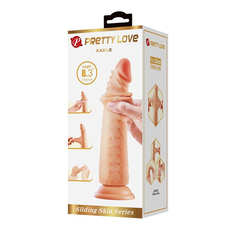 Kable Sliding Skin Realistic Dildo 8.3 - 21 cm 8
