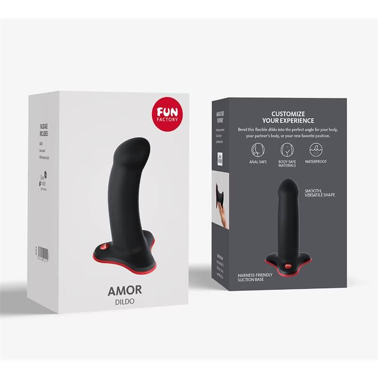Amor Dildo Black/Red 3