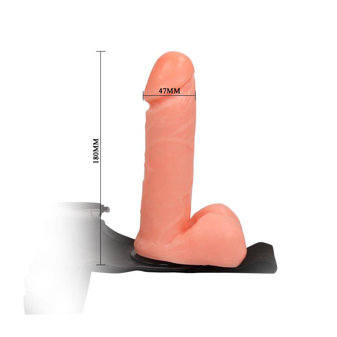 Strap-On with Dildo and Testicles 17.5 cm 5