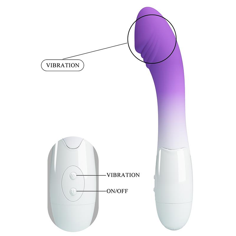 Elemental G Spot Vibrator Purple Gradient 8