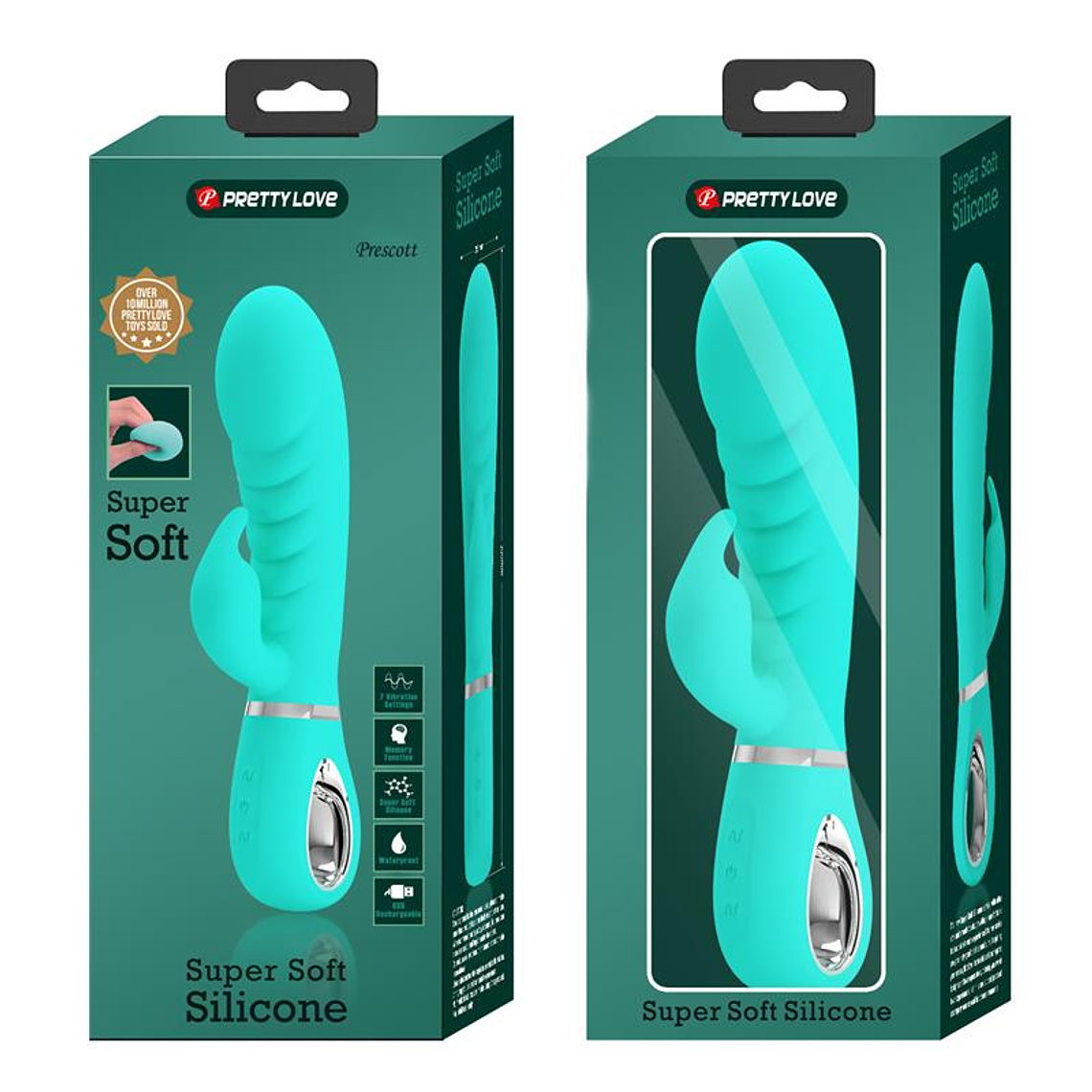 Prescott G-Spot Vibrator Green 9
