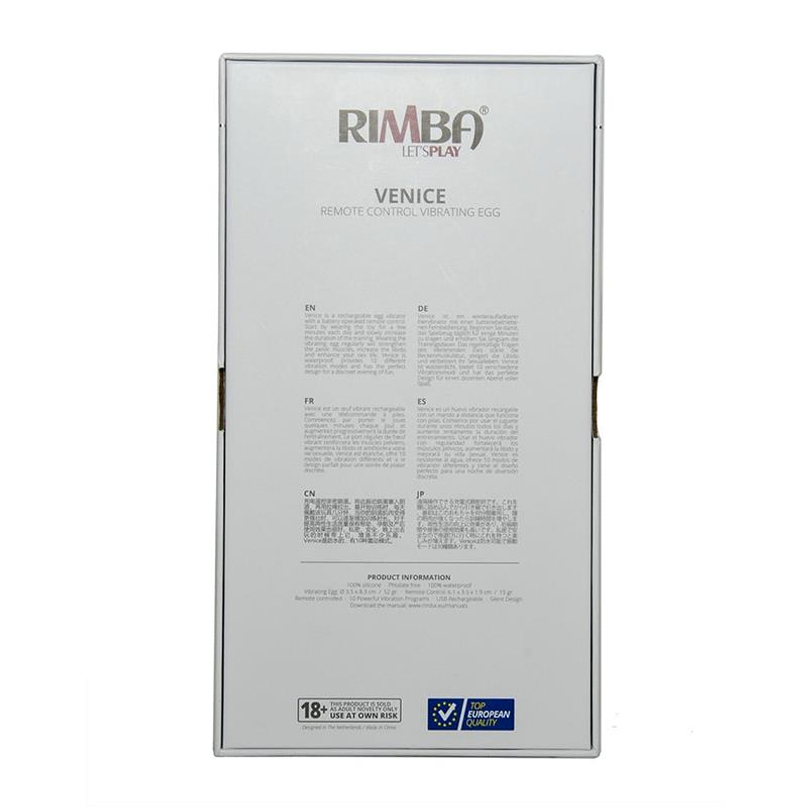 Egg Vibrator with Remote Control Venice Black 5