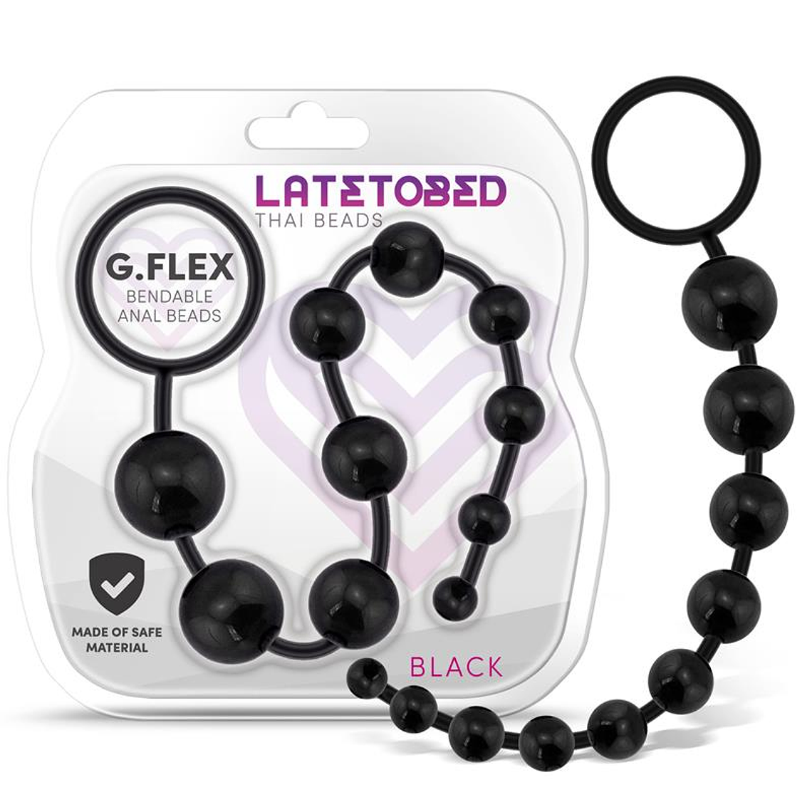 G.Flex Bendable Thai Anal Beads Black 1