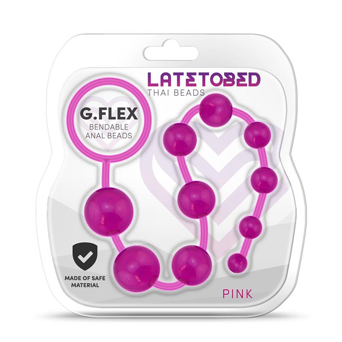 G.Flex Bendable Thai Anal Beads Pink 4